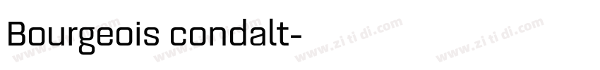 Bourgeois condalt字体转换